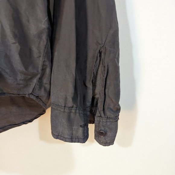 GP Shades 30% Silk half button Blouse s: M - Picture 6 of 12